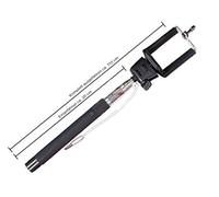 LP Divertissements Selfie Stick télescopique 1m10 avec Liaison Jack