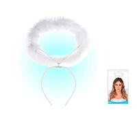 LP Divertissements Serre-tête auréole d'ange blanc luxe