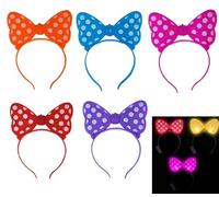 LP Divertissements Serre tête lumineux noeud papillon mix