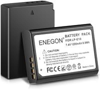 LP-E10 1200mAh Battery (Pack of 2) for Canon LP-E10 and Canon EOS 1100D, 1200D, 1300D, 1500D, 2000D, 3000D, 4000D, EOS Rebel T3, T5, T6, T7, T100, Kiss X2, Kiss X50 Kiss X70 , X80, X90