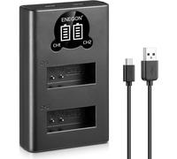 LP-E12 Chargeur USB Double écran LCD pour Canon SX70 HS Rebel SL1 EOS-M EOS M2 EOS M10 EOS M50 EOS M100