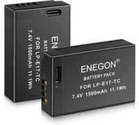 LP-E17 Type C Batteries à Charge directe pour Canon Rebel SL2, T6i, T6s, T7i, EOS M3, M5, M6, EOS 200D, 250D, 77D, 750D, 760D, 800D