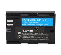 LP E6 Batterie Haute capacité Lithium Camera Battery Remplacement des Accessoires pour R5 R6 6d 7d 7d Mark II 60D 70D 80D 90D 5D Mark III III IV 5DS 5DS R