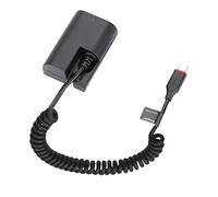 LP-E6 Dummy Batterie Décodeur Batterie Rechange LP-E6 avec câble Adaptateur d'alimentation à Ressort de Type C pour appareils Photo Canon EOS R R5 R6 90D 80D 70D 60Da 5D Mark II III IV 6D Mark II 7D
