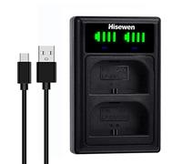 LP-E6/LP-E6N Chargeur de Batterie USB Double pour Canon B-LPE6/LP-E6N Batterie sur EOS R7 R 90D 80D 70D 60D 6D Mark II 7D Mark II 5D Mark IV III II 5DS 5DS R