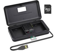 LP-E6 Mallette de chargeur multifonction LCD pour appareil photo Canon LP-E6,LP-E6N et Canon EOS 5D Mark II/III/IV,5DS,5DS