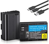 LP-E6NH 2800mAh USB-C Replacement Battery for Canon lp-e6nh, Compatible with Canon EOS 5d Mark iv, Canon EOS 6D/6d Mark II, Canon EOS 70D/80D, XC10/XC15/5DS/5DSR/R5/R6