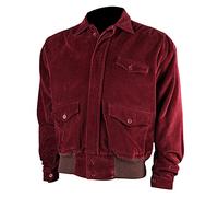 LP-FACON Costume d'Halloween Jack Torrance pour homme The Shining Jack Nicholson Veste en velours côtelé rouge - Blouson bomber de costumade, Veste en velours côtelé rouge, XL