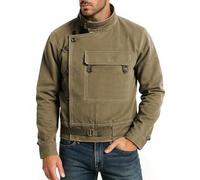 LP-FACON Vestes militaires légères en coton suédois vintage de la Seconde Guerre mondiale - Veste militaire vintage, marron, XXL