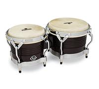 Latin Percussion Matador Bongos en bois 7 1/4" + 8 5/8" Chromé/Marron