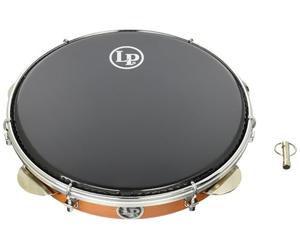 LP Latin Percussion LP3010 Pandeiro Brésilien 10" Peau Noir synthétique