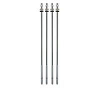 LP Latin Percussion Vis d'accordage Brazilian Repinique - LP3110, LP3112, 4 pièces, Chrome - LP3921