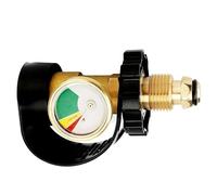 LP Manomètre de réservoir | Adaptateur de Propane LP - Détecteur de Fuite, jauge de réservoir de Propane extérieur, Connexion QCC1/type 1 pour Cylindre, Barbecue, Chauffage