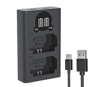 LP NP-FZ100 Batterie Chargeur avec Double Emplacement et écran LCD, Chargeur Micro USB et Type-C pour Sony FX30, Alpha A7 III, A7R III (A7R3), A9, A6600, A7R IV, Alpha A9 II Camera Batteries