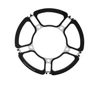 Lp pédalier à cinq trous 56T vélo plaque à dent unique pour vélos pliants BMX de route de montagne 235mm (Plaque LP simple pétale 56T noir)