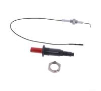 LP Propane Kit d'allumage piézo à bouton poussoir pour grilles, chauffages, poêles, projets de bricolage, fiables, étincelles, sans piles, durée de vie de 30 000 fois, fil de terre sécurisé, noir, 30