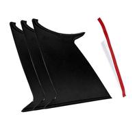 Lıp Spoiler Lıp Ajustement pour Subaru STI 2015-18 aileron Aile Support Rigide Rallye Une pièce PQY-WSS02Spoiler stabilisateur d'aile Pare-Chocs(3 Pieces)