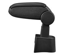 LP Trade Accoudoir Central Ibiza 3 III 6L | Accessoire Console de Rangement et Repose-bras avec Compartiment Organiseur | Pièce Détachée d'Intérieur de Voiture | Simili Cuir Noir - Couture Noire