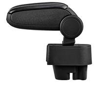 LP Trade Accoudoir Central pour 207 | Accessoire Console de Rangement et Repose-bras avec Compartiment Organiseur | Pièce Détachée d'Intérieur de Voiture | Simili Cuir Noir - Couture Blanche
