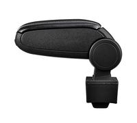 LP Trade Accoudoir Central pour A3 S3 8L | Accessoire Console de Rangement et Repose-bras avec Compartiment Organiseur | Pièce Détachée d'Intérieur de Voiture | Simili Cuir Noir - Couture Blanche