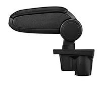 LP Trade Accoudoir Central pour Adam | Accessoire Console de Rangement et Repose-bras avec Compartiment Organiseur | Pièce Détachée d'Intérieur de Voiture | Simili Cuir Noir - Couture Noire