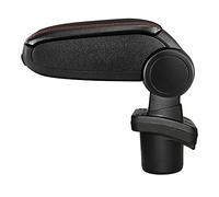 LP Trade Accoudoir Central pour C2 | Accessoire Console de Rangement et Repose-bras avec Compartiment Organiseur | Pièce Détachée d'Intérieur de Voiture | Simili Cuir Noir - Couture Rouge