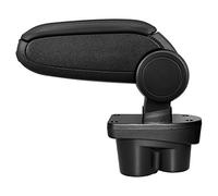 LP Trade Accoudoir Central pour Corsa E | Accessoire Console de Rangement et Repose-bras avec Compartiment Organiseur | Pièce Détachée d'Intérieur de Voiture | Simili Cuir Noir - Couture Noire