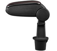LP Trade Accoudoir Central pour Duster 1 I | Accessoire Console de Rangement et Repose-bras avec Compartiment Organiseur | Pièce Détachée d'Intérieur de Voiture | Simili Cuir Noir - Couture Rouge