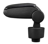 LP Trade Accoudoir Central pour Ibiza 4 IV 6J | Accessoire Console de Rangement et Repose-bras avec Compartiment Organiseur | Pièce Détachée d'Intérieur de Voiture | Simili Cuir Noir - Couture Blanche