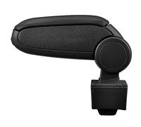 LP Trade Accoudoir Central pour Leon 1 1M | Accessoire Console de Rangement et Repose-bras avec Compartiment Organiseur | Pièce Détachée d'Intérieur de Voiture | Simili Cuir Noir - Couture Noire