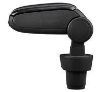 LP Trade Accoudoir Central pour Up! | Accessoire Console de Rangement et Repose-bras avec Compartiment Organiseur | Pièce Détachée d'Intérieur de Voiture | Simili Cuir Noir - Couture Blanche