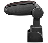 LP Trade Accoudoir Central pour Zafira A | Accessoire Console de Rangement et Repose-bras avec Compartiment Organiseur | Pièce Détachée d'Intérieur de Voiture | Simili Cuir Noir - Couture Rouge