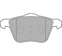 Plaquettes de frein LP1787 DELPHI pour VOLVO XC70 II XC90 I S60 I V70 II S80 I