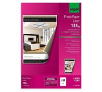 [LP341] sigel Boite de 200 feuilles papier photo A4 135 g glacé recto-verso B...