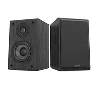 LP42 Paire d'enceintes HiFi de Bibliothèque (2x75 W, Subwoofer de 4", Haut-parleurs d'étagère, 4-8 ohms)