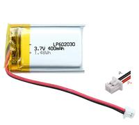 LP602030 3.7V 400 mAh, PCM, JST PH1.25-2P