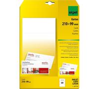 [LP713] sigel Etui de 60 Cartes de Correspondance PC Format DL185g Blanc