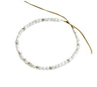 LPACXBYD Bracelet Tresse Corde Bracelet fin multi-facettes tissé à la main, chaîne rouge, bracelets for femme réglables(Shell)