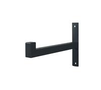 LPACXBYD éTagèRe Murale Cadre de Support Suspension Murale d'étagère Droit Fixe Plaque Couche porteuse Support cloison(Black 35cm 2pcs)