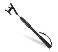 LPACXBYD Gaffe TéLescopique Crochet de Bateau télescopique avec poignée en Caoutchouc antidérapante Grappin Forme W Amarrage Marin Sauvetage Tige