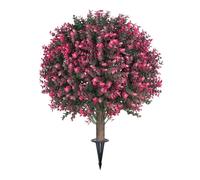 LPACXBYD Lot de 2/1 Arbre Artificiel d'eucalyptus Rouge, Racine Rosier, buis topiaire, en Boule avec tuteur résistant pour Jardin(Style1-1pcs)