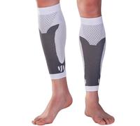 LPACXBYD Manchon Compression Mollet 1 paire de manchons Compression des jambes, soutien mollets, chaussettes confortables sans pieds for le Fitness, la course à pied, les attelles tibia(White,S)