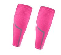 LPACXBYD Manchon Compression Mollet 1 paire de manchons Compression for mollets, attelles tibia, chauffe-jambes, basket-ball, gymnastique, course à pied, Football, cyclisme(Pink,M)