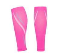 LPACXBYD Manchon Compression Mollet 1 paire de manchons Compression mollet for hommes et femmes, manchon jambe for la course, le cyclisme, Support d'attelles tibia(Pink,L)