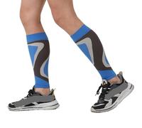LPACXBYD Manchon Compression Mollet 1 paire de manchons Compression mollet for hommes/femmes, jambe et attelles tibia, Support(Blue,M)