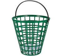 LPACXBYD Panier Balles Golf 100Pcs Golf Ball Basket Rust Proof Stackable Range Bucket with Swivel Handle for Outdoor Use Heavy Duty Carrier Green