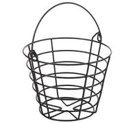 LPACXBYD Panier Balles Golf Metal Wire Golf Ball Basket Balls Container with Handle Carrying Bucket Stackable Utility Storage Bin
