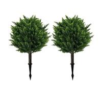 LPACXBYD Plantes artificielles avec tuteur, Plantes Vertes et Fleurs for la décoration de Maison, Porte d'entrée pour Jardin(A2 2pcs)