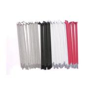 LPACXBYD Rayon de vélo 96mm 100mm 112mm 138mm 140mm 146mm, Noir Blanc Argent Rouge avec Capuchon pour Les vélos(Black 100mm)