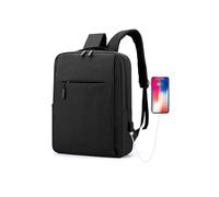 LPACXBYD Sac à dos for ordinateur portable voyage multifonctionnel grande capacité mâle USB charge école sacs Oxford tissu sac étanche for hommes(Black)